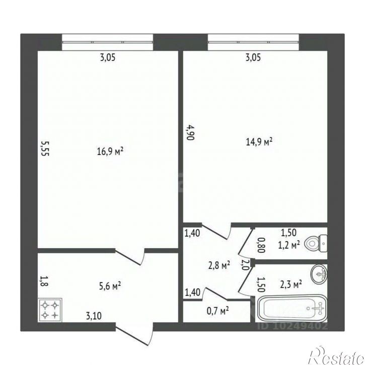 2-комн квартира ул Социалистическая, 18 1,  д. 18 1,  к. 1