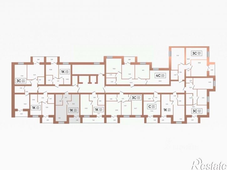 1-комн квартира в новом доме ул Островского, 123,  д. 123