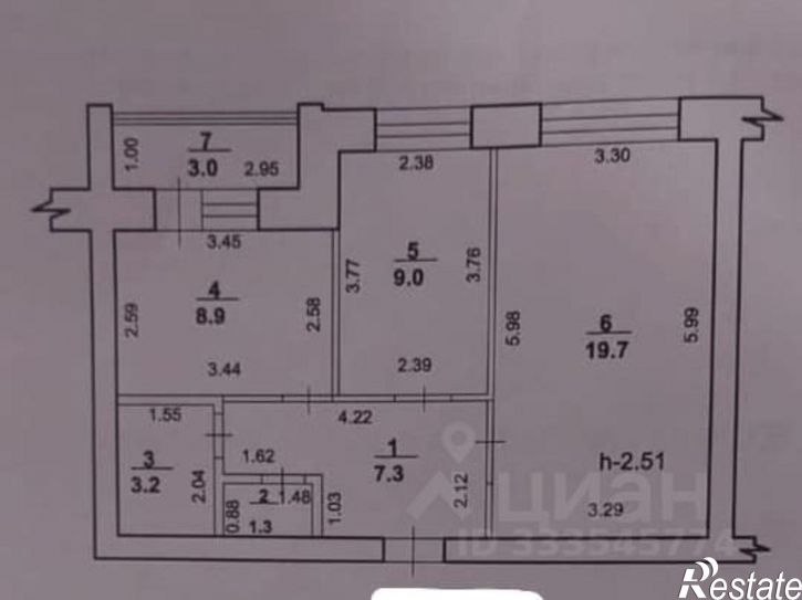 2-комн квартира Стерлитамак