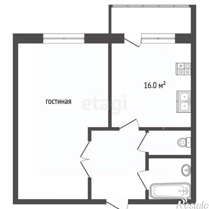 1-комн квартира Бирский район, Бирск
