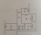 3-комн, 60кв м, этаж 7/9 Зелёная улица, 15