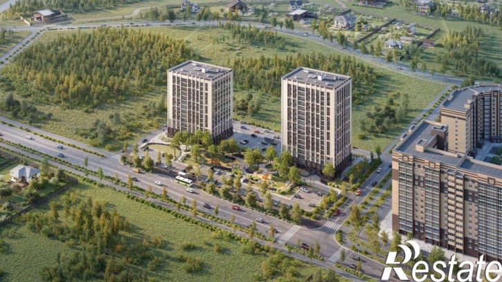 2-комн квартира в новом доме улица Шашина